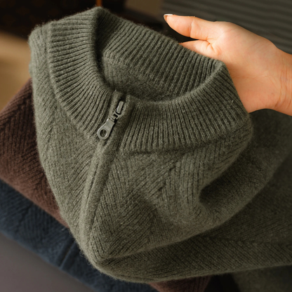 Men's Soft Wool Knit Cardigan