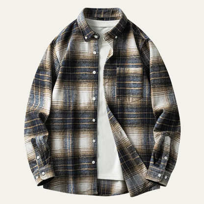 Men's Plaid Flannel Shirt Casual