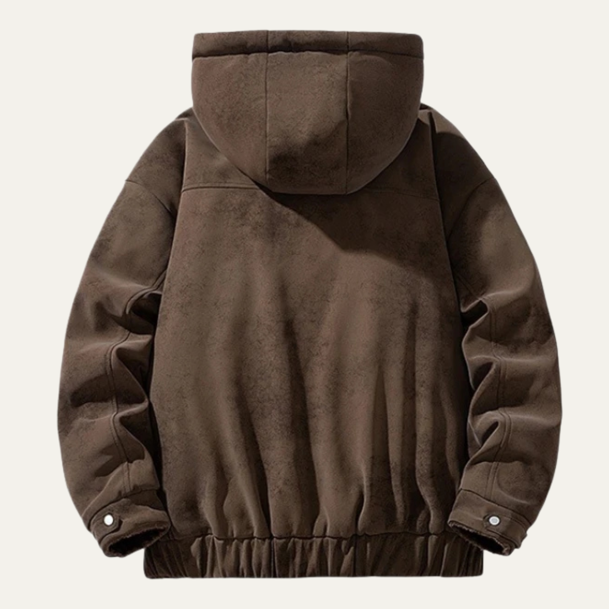 Men's Fleece Lined Hooded Jacket Retro Style
