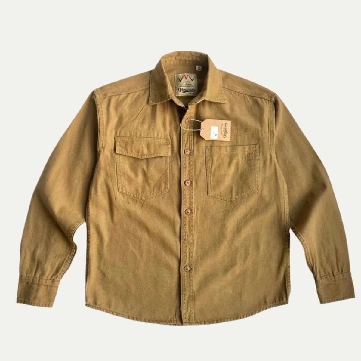 Men's Cotton Canvas Shirt Jacket - VibreMode