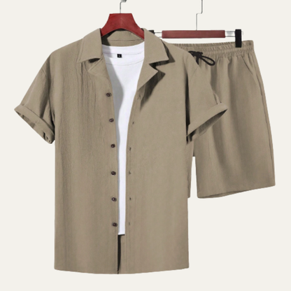 Men's Summer Co Ord Set Shirt And Shorts
