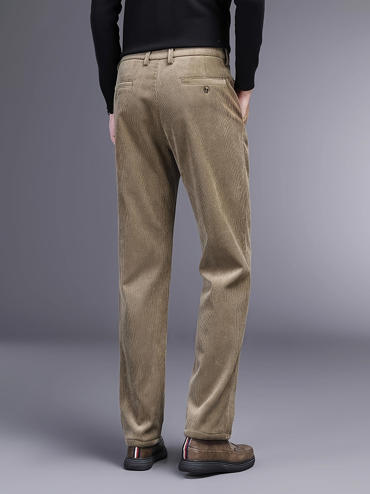 Rugged Textured Cord Pants