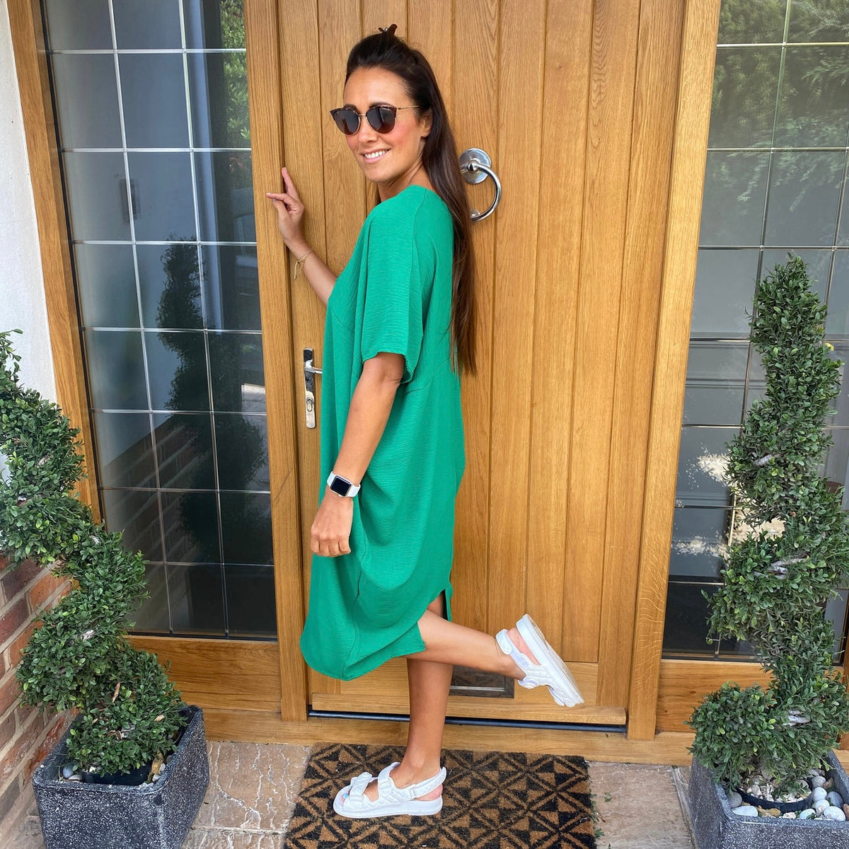 Chic V-neck Sundress for Women