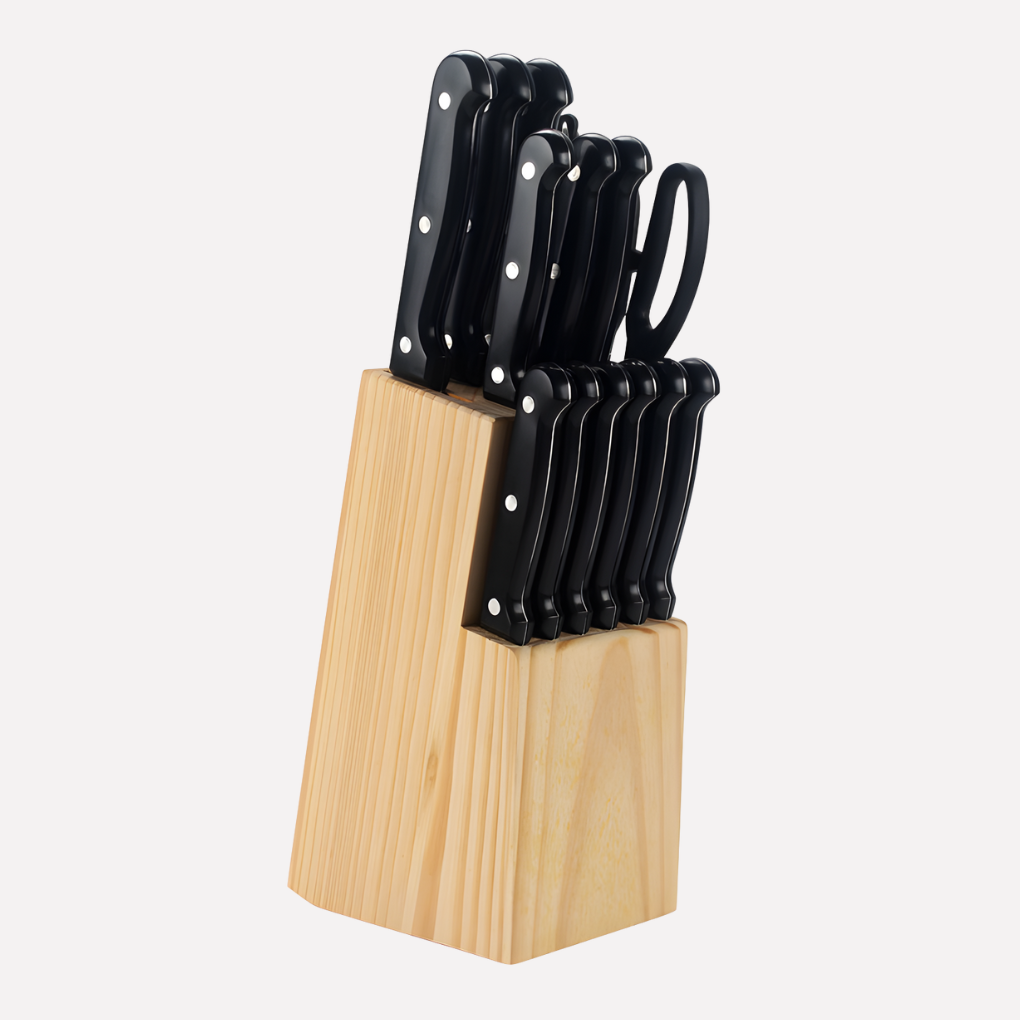 High Carbon Stainless Steel 14-Piece Kitchen Knife Set - VibreMode