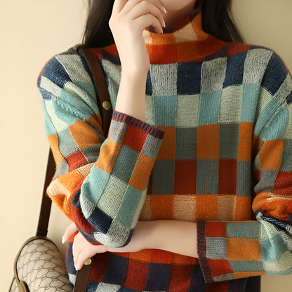 Women's Fine Wool High Neck Sweater