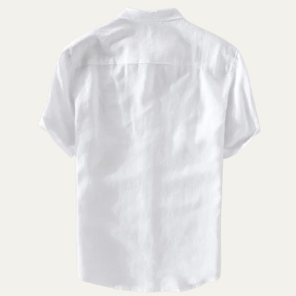 Montland Men's Cotton Linen Shirt Relaxed Fit
