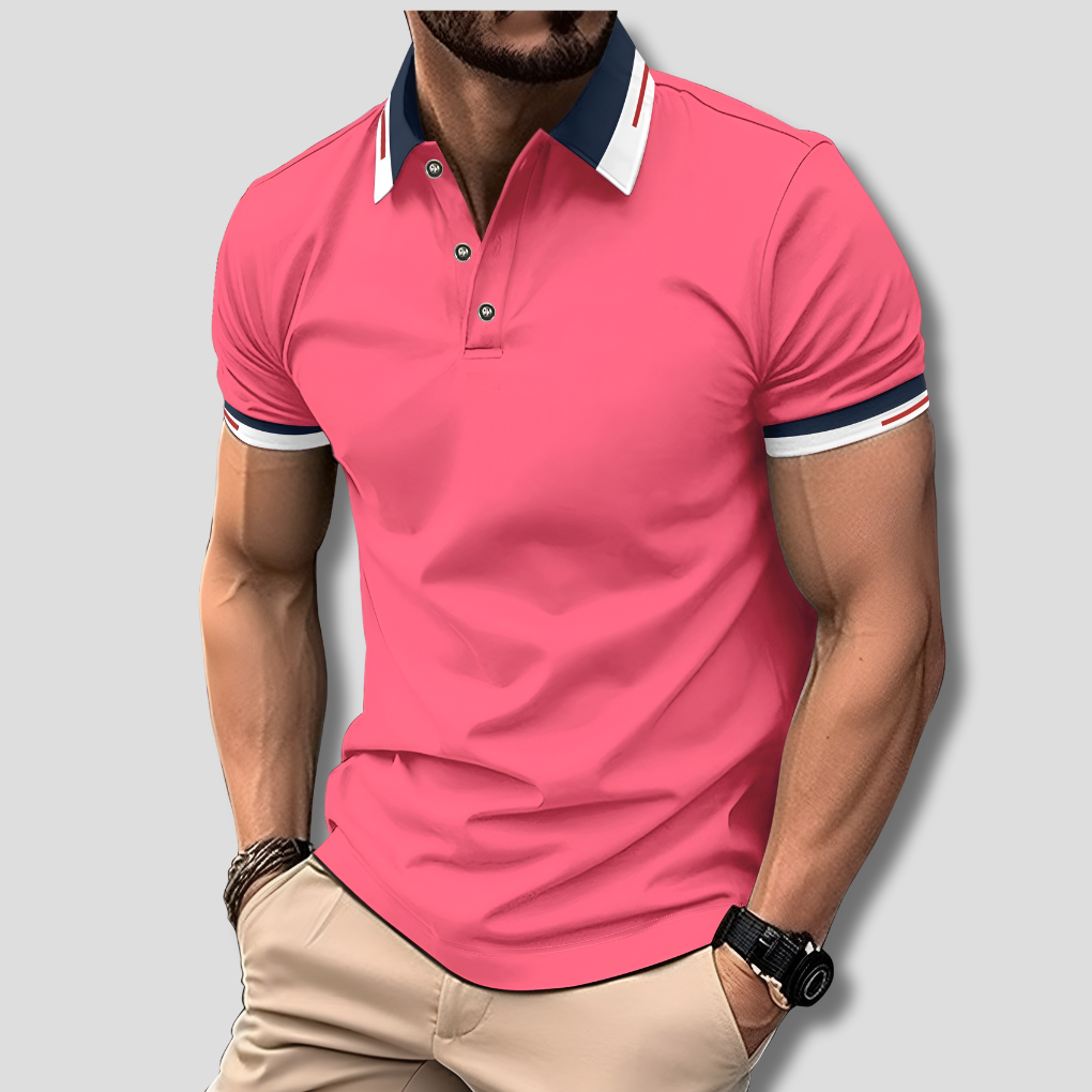Men's Polo Shirt Cotton Classic Fit White