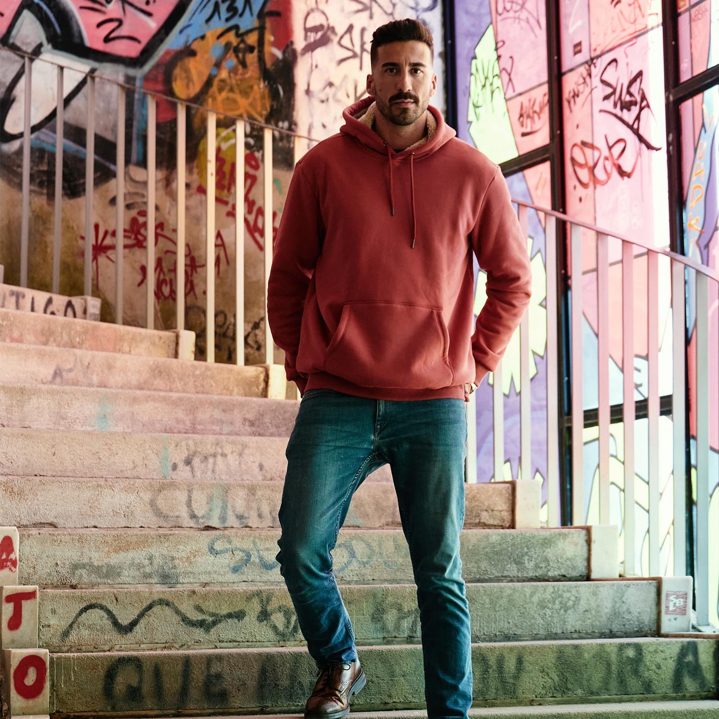 Men's Fleece Hoodie Sweatshirt Warm