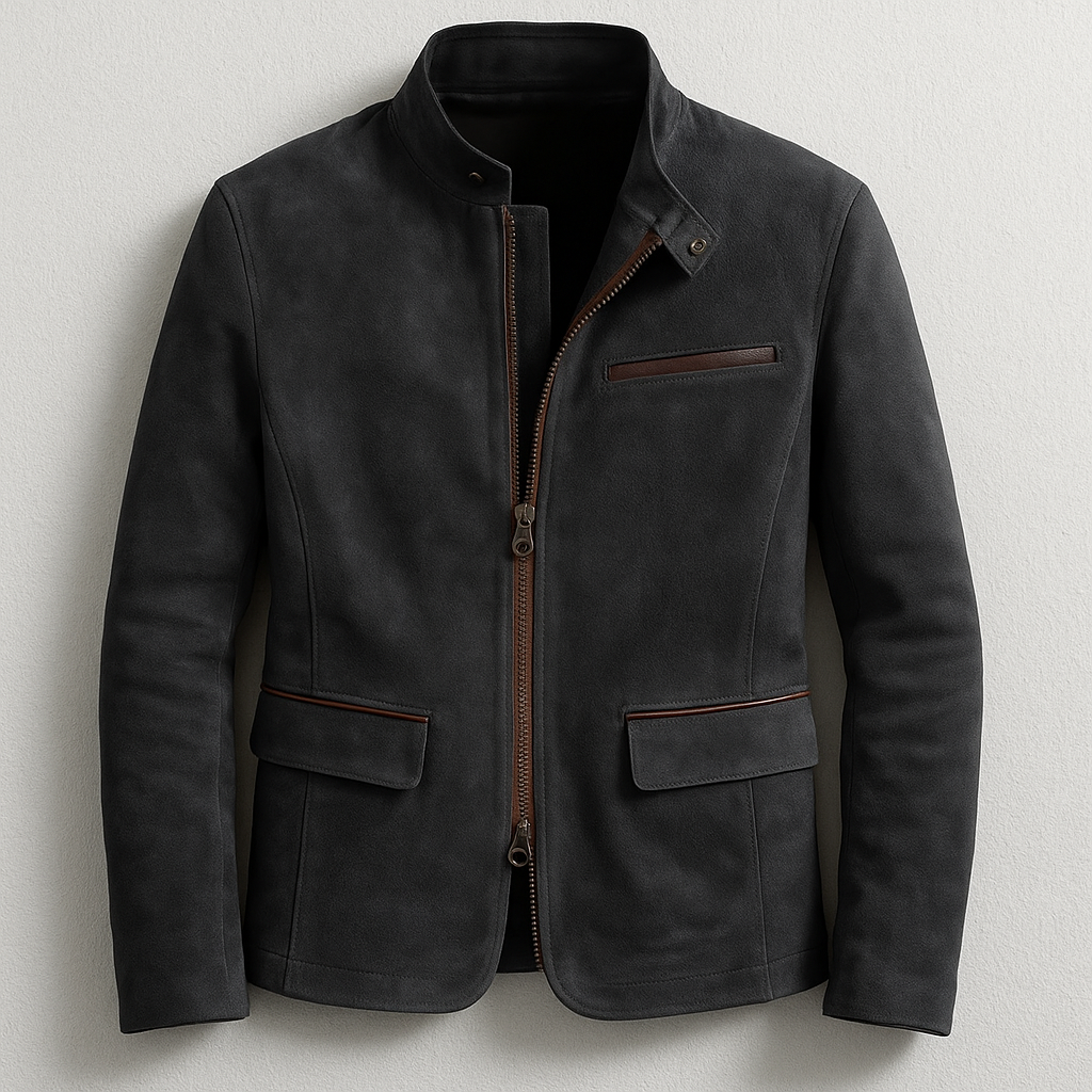 Classic Fitted Zipper Coat