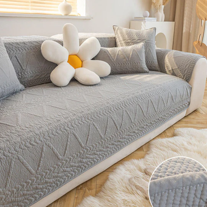 Quilted Sectional Sofa Slipcover