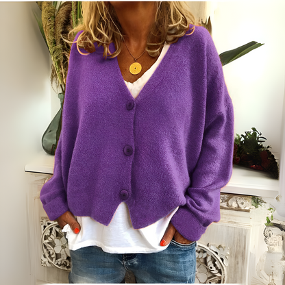 Women's Soft Knit Cardigan Relaxed Fit