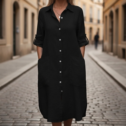 Women’s Oversized Button Down Shirt Dress