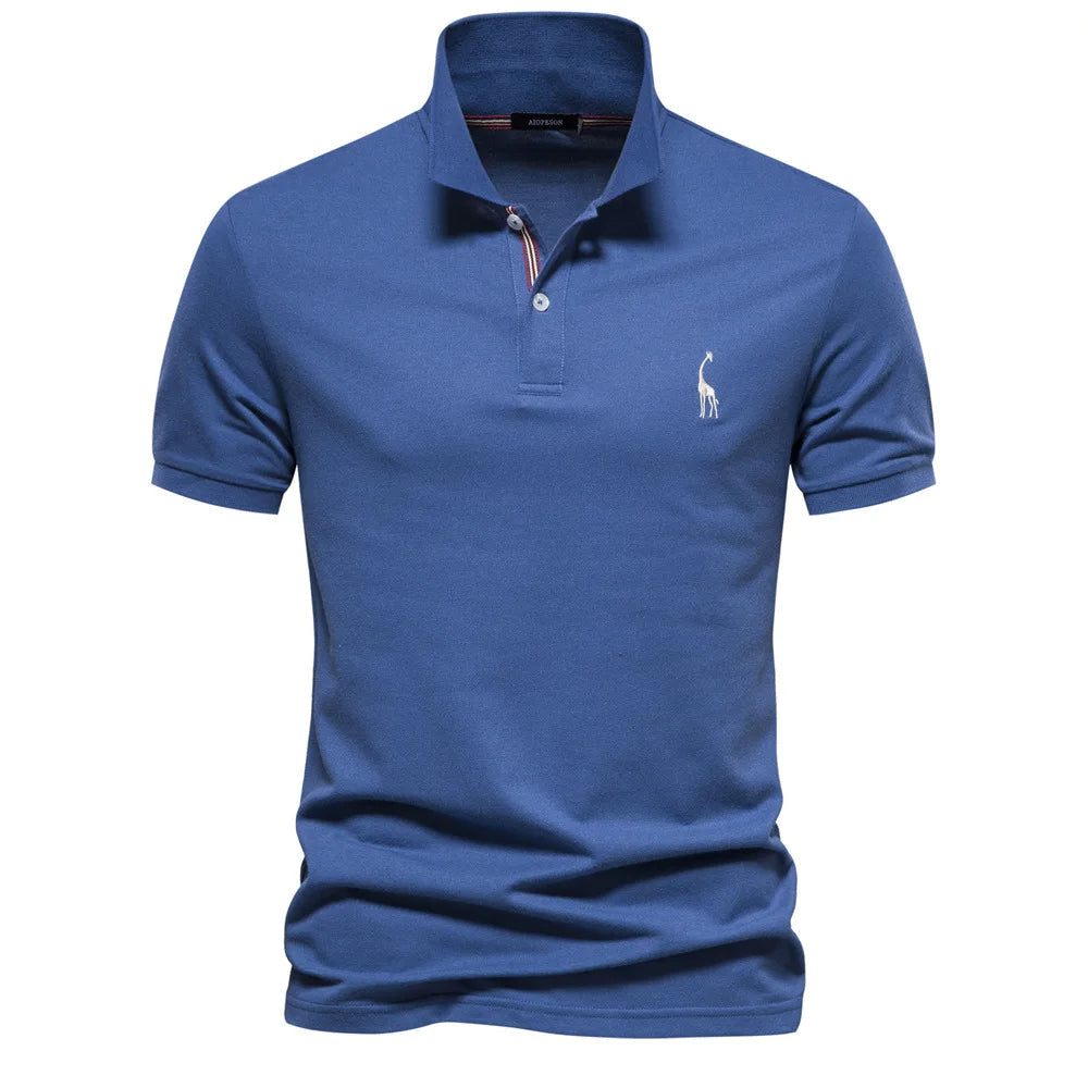 Men's Embroidered Polo Classic Timeless Style - VibreMode