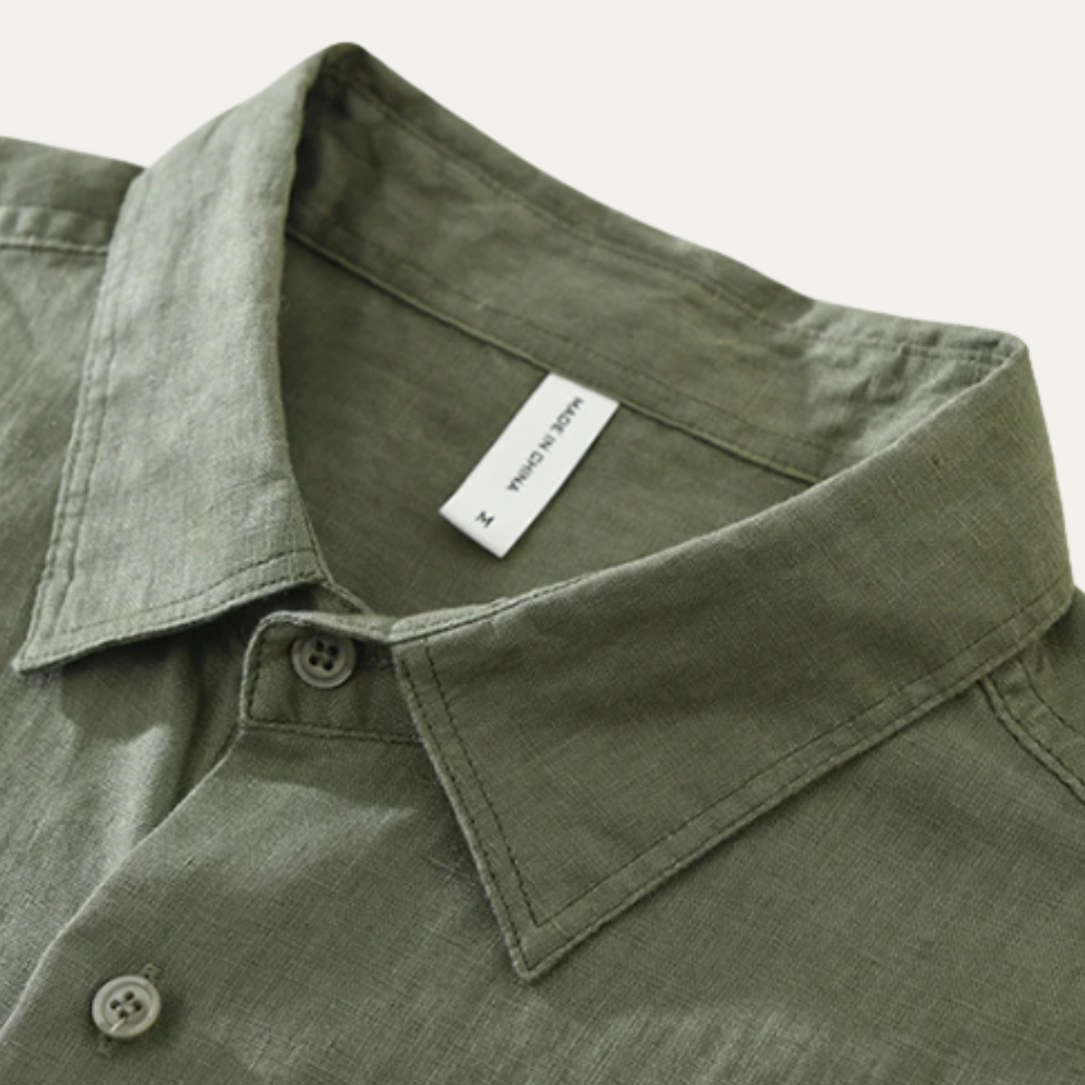 Men's Linen Casual Summer Shirt Green