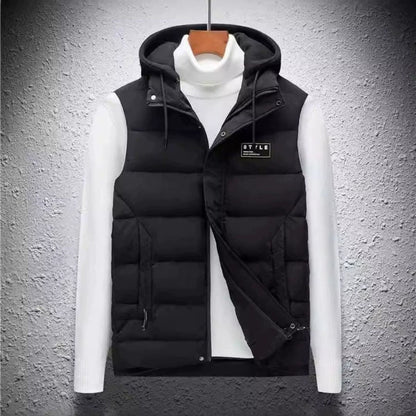 Women's Quilted Hooded Vest Zip Front