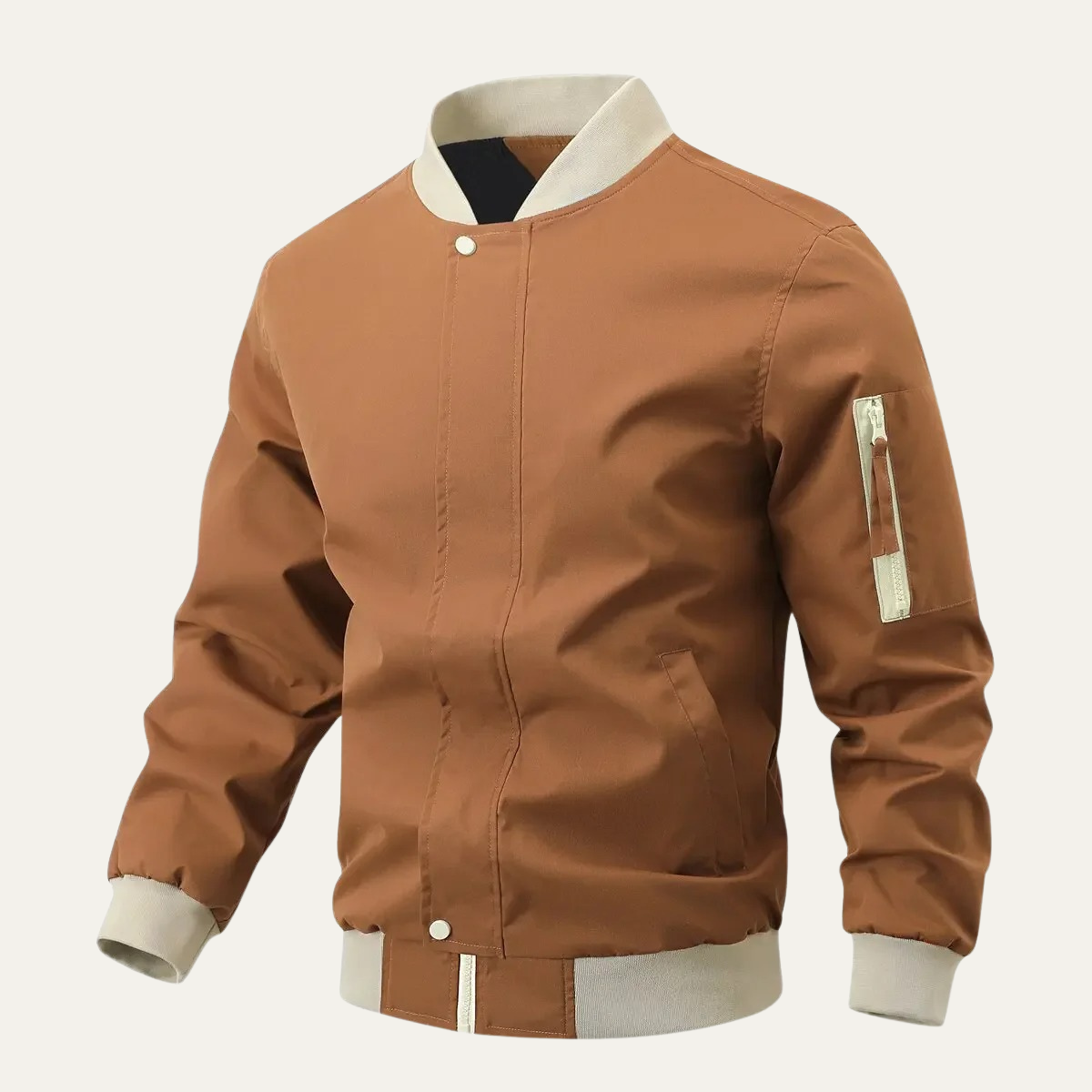 Men's Casual Zip Up Bomber Jacket