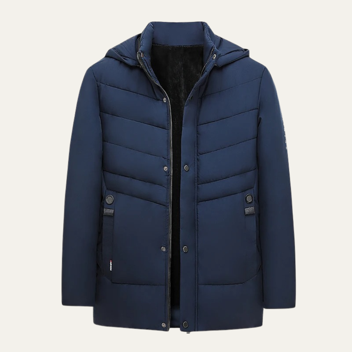 Men's Winter Hooded Puffer Jacket Warm - VibreMode
