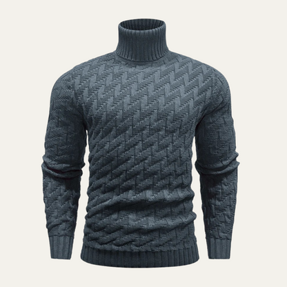 Men's Turtleneck Sweater Warm Knit Winter