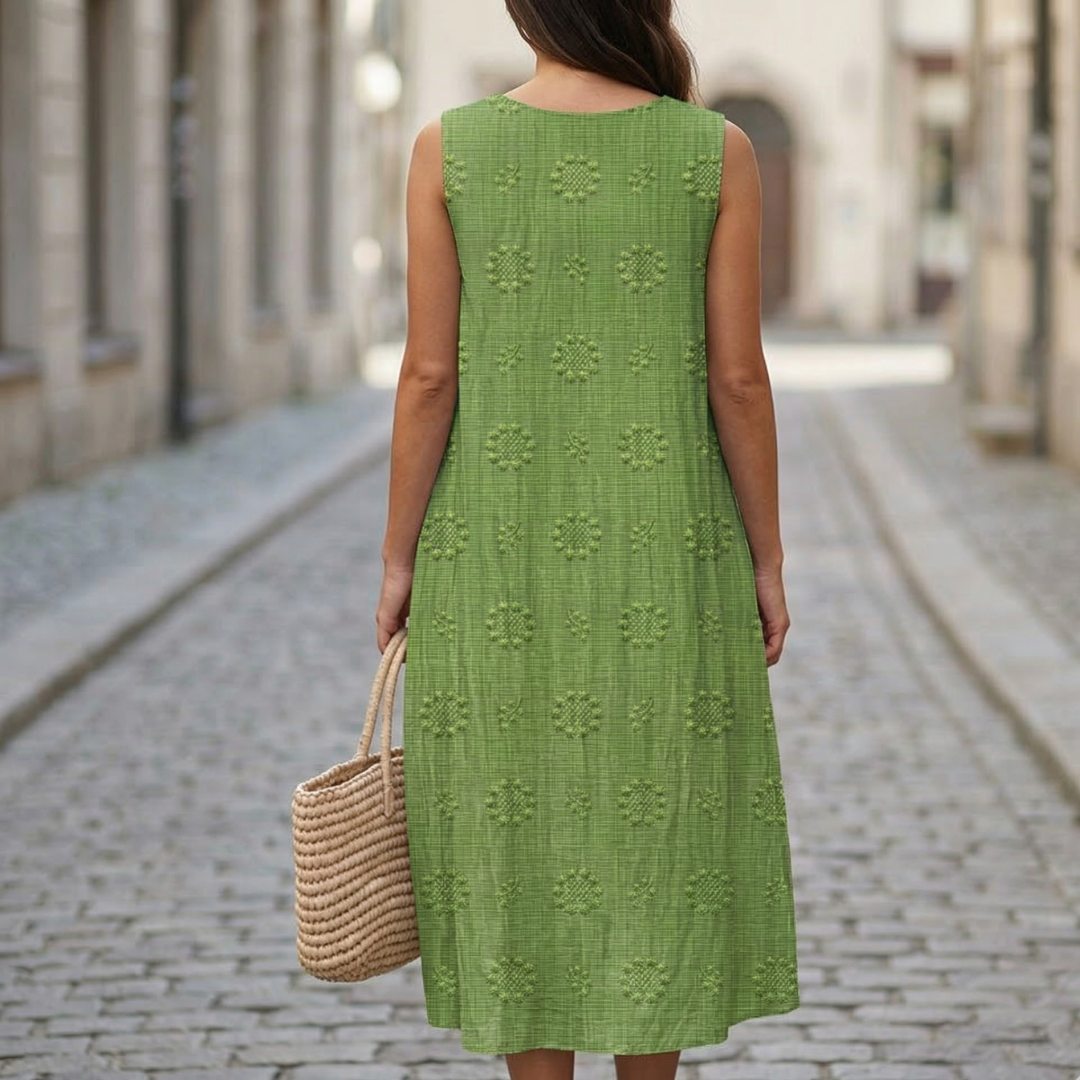 Women’s Sleeveless Midi Dress Relaxed Summer Casual Dress