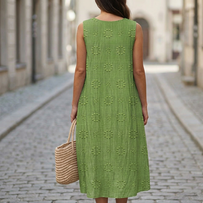 Women’s Sleeveless Midi Dress Relaxed Summer Casual Dress