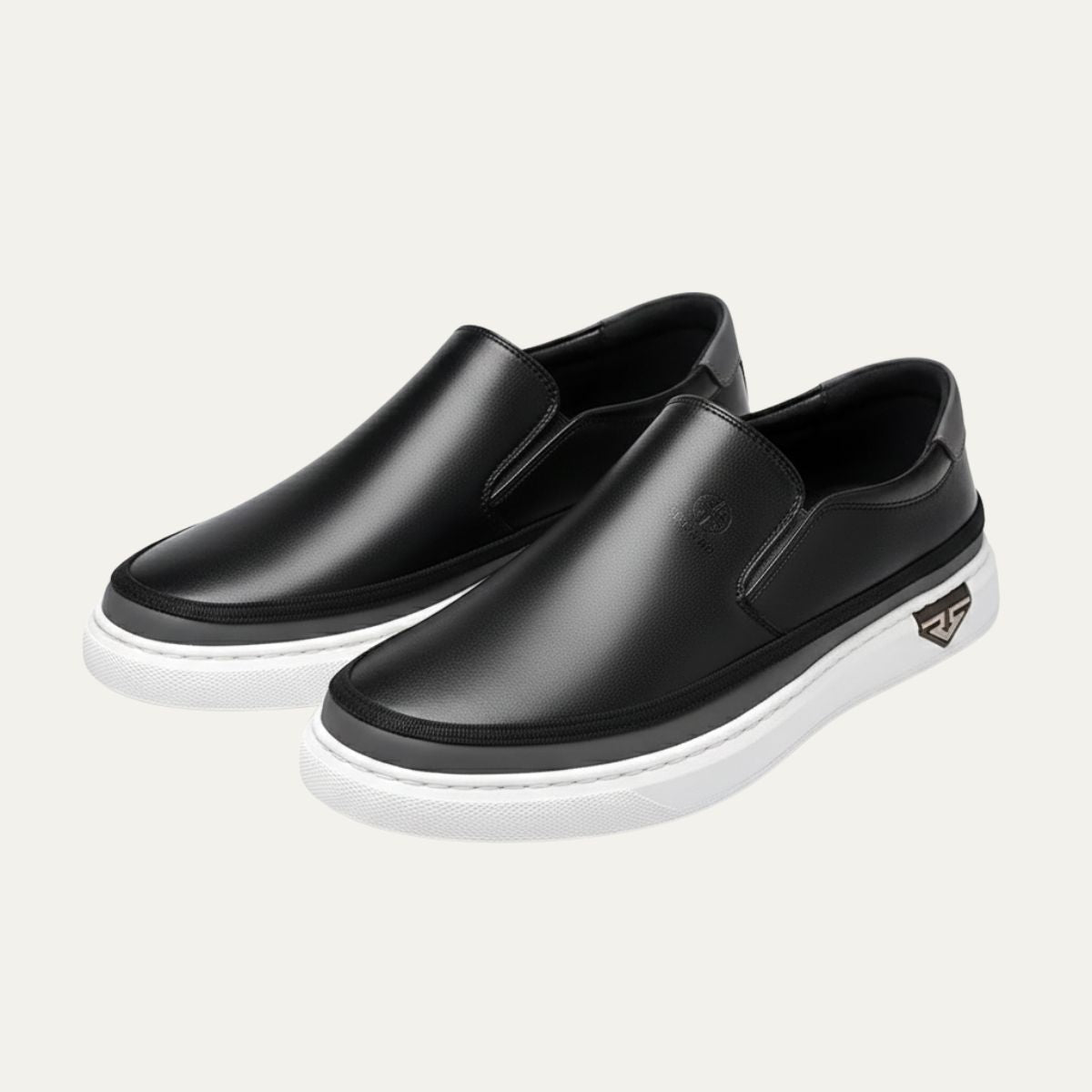 Men's Slip On Shoes Casual Leather Brown