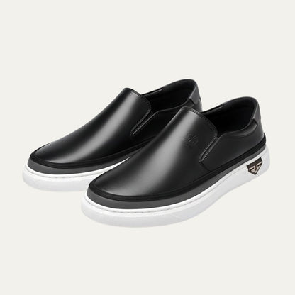 Men's Slip On Shoes Casual Leather Brown