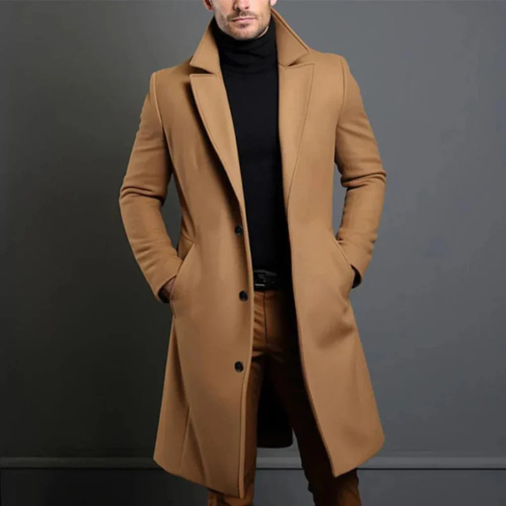 Men's Wool Coat Modern Elegance