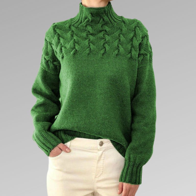 Women's Turtleneck Sweater Soft Warm