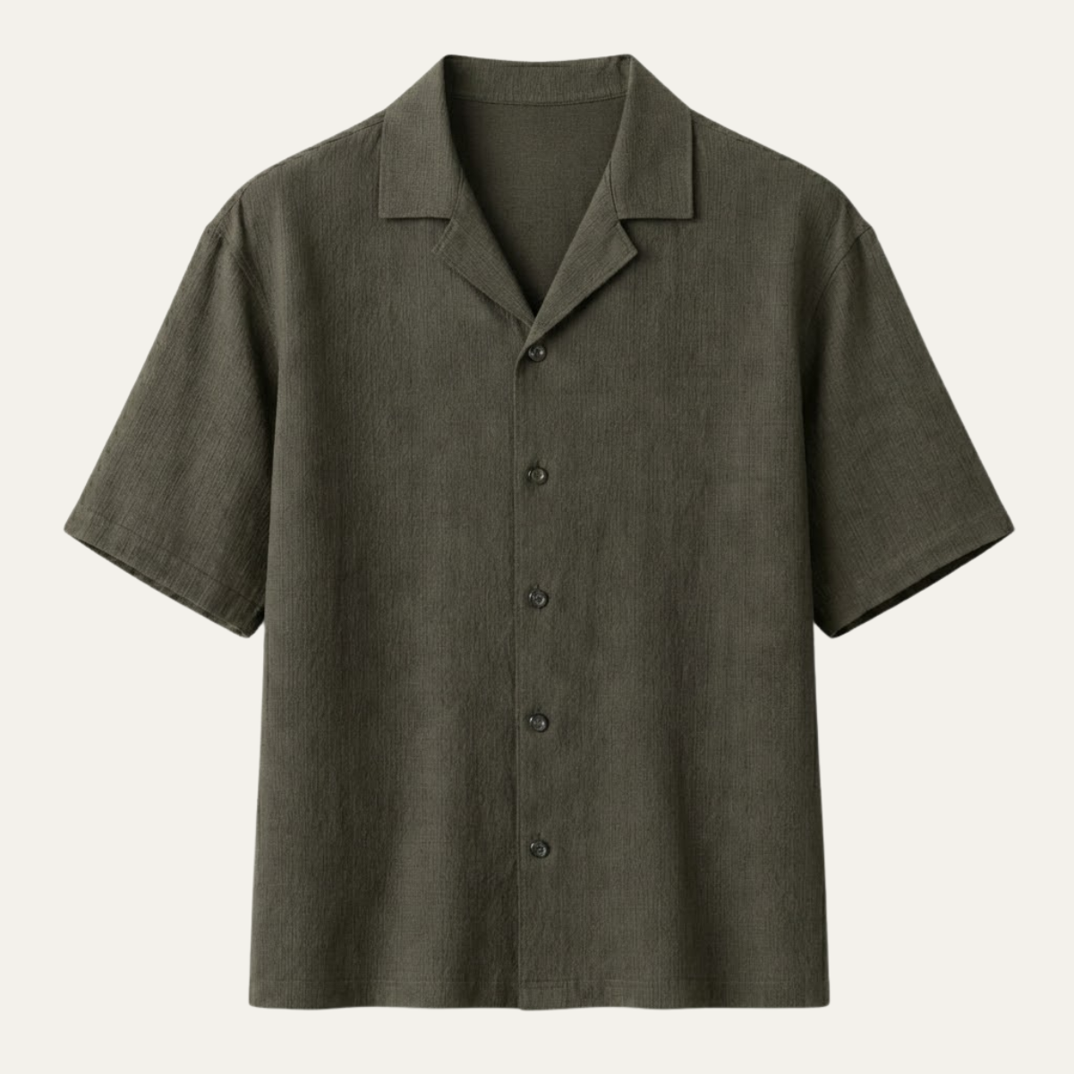 Men's Casual Button Up Shirt Loose Fit Cotton