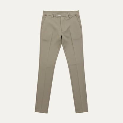 Men's Slim Fit Stretch Dress Pants Elegant Silver