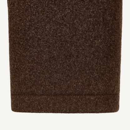 Men's Wool Blend Button Up Coat Warm Lining