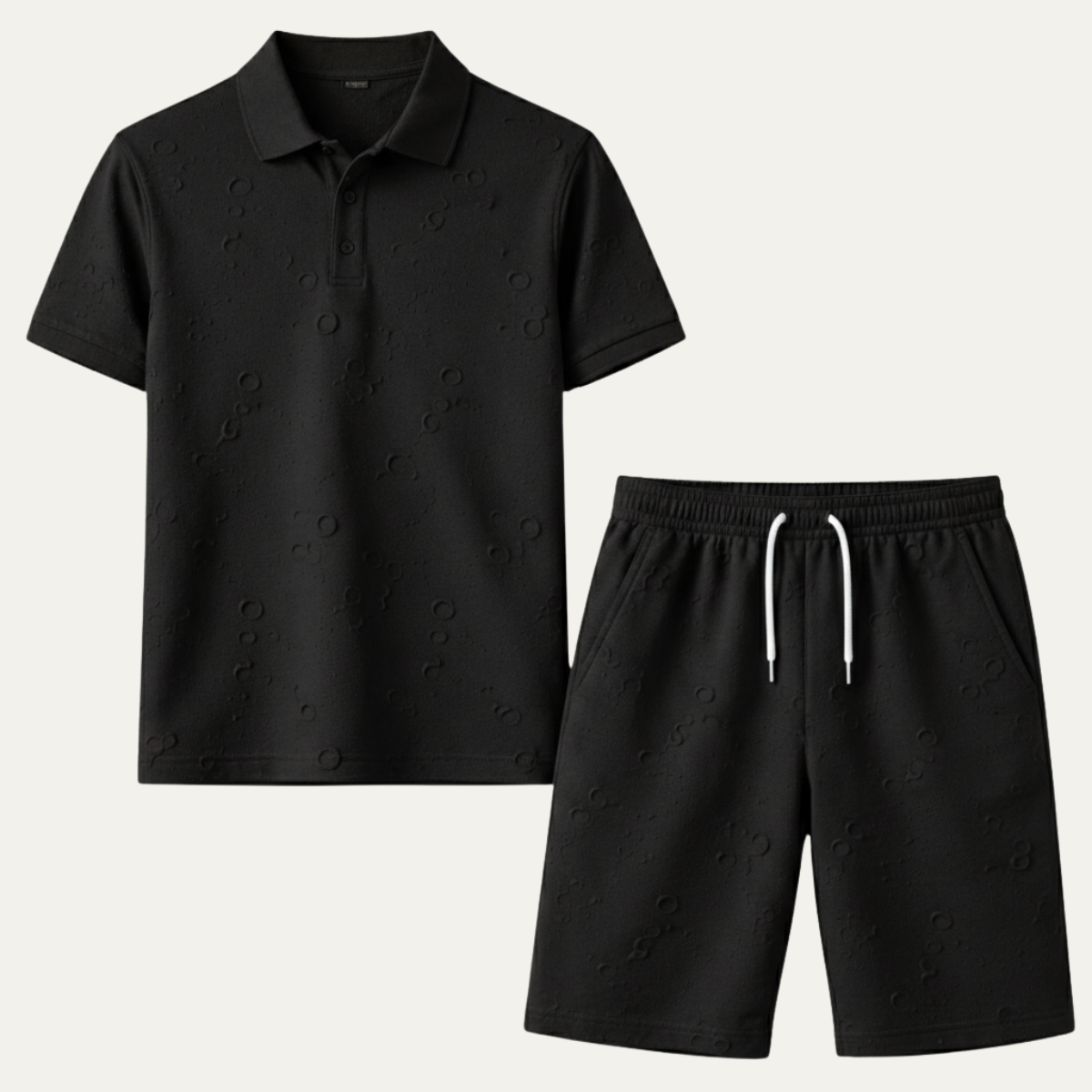 Men's Lightweight Beachwear Shirt And Shorts Set