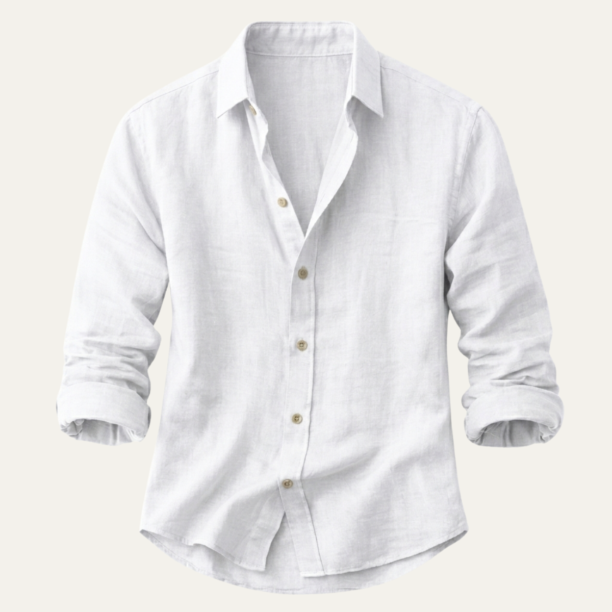 Mens Linen Button Up Shirt