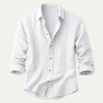 Mens Linen Button Up Shirt