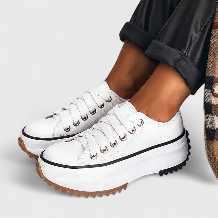 Ladies High Top Lace Up Sneakers