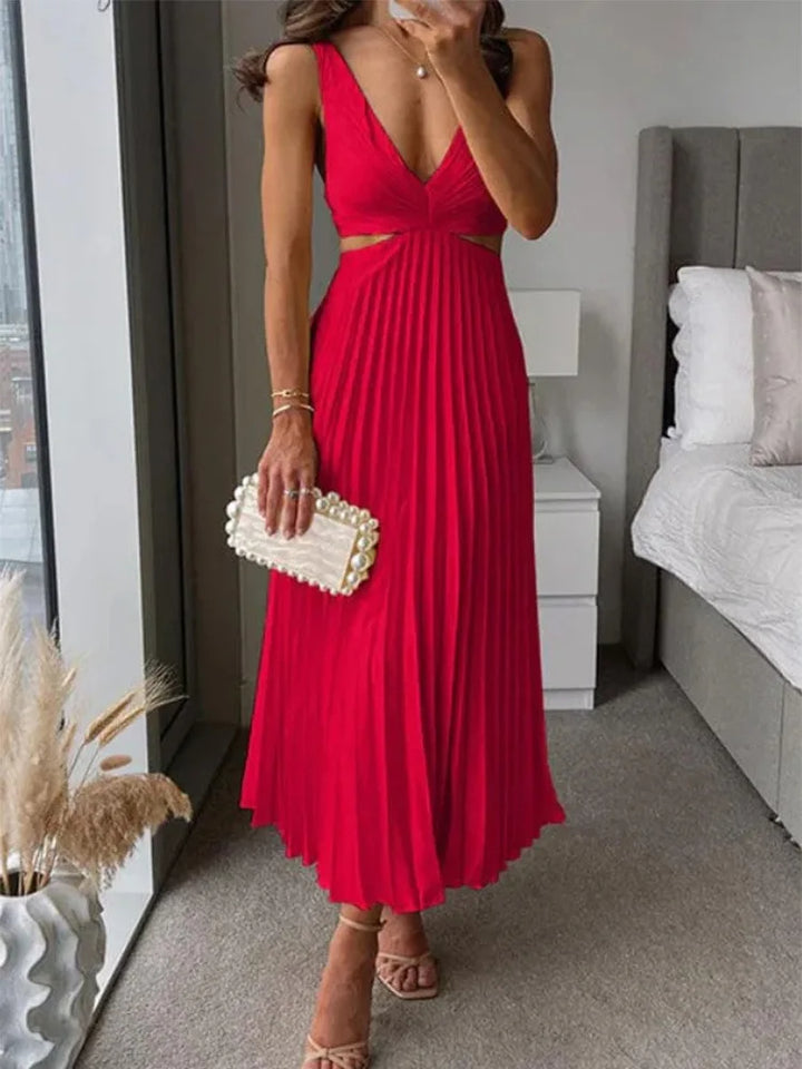 Women's Sleeveless Open Back Dress