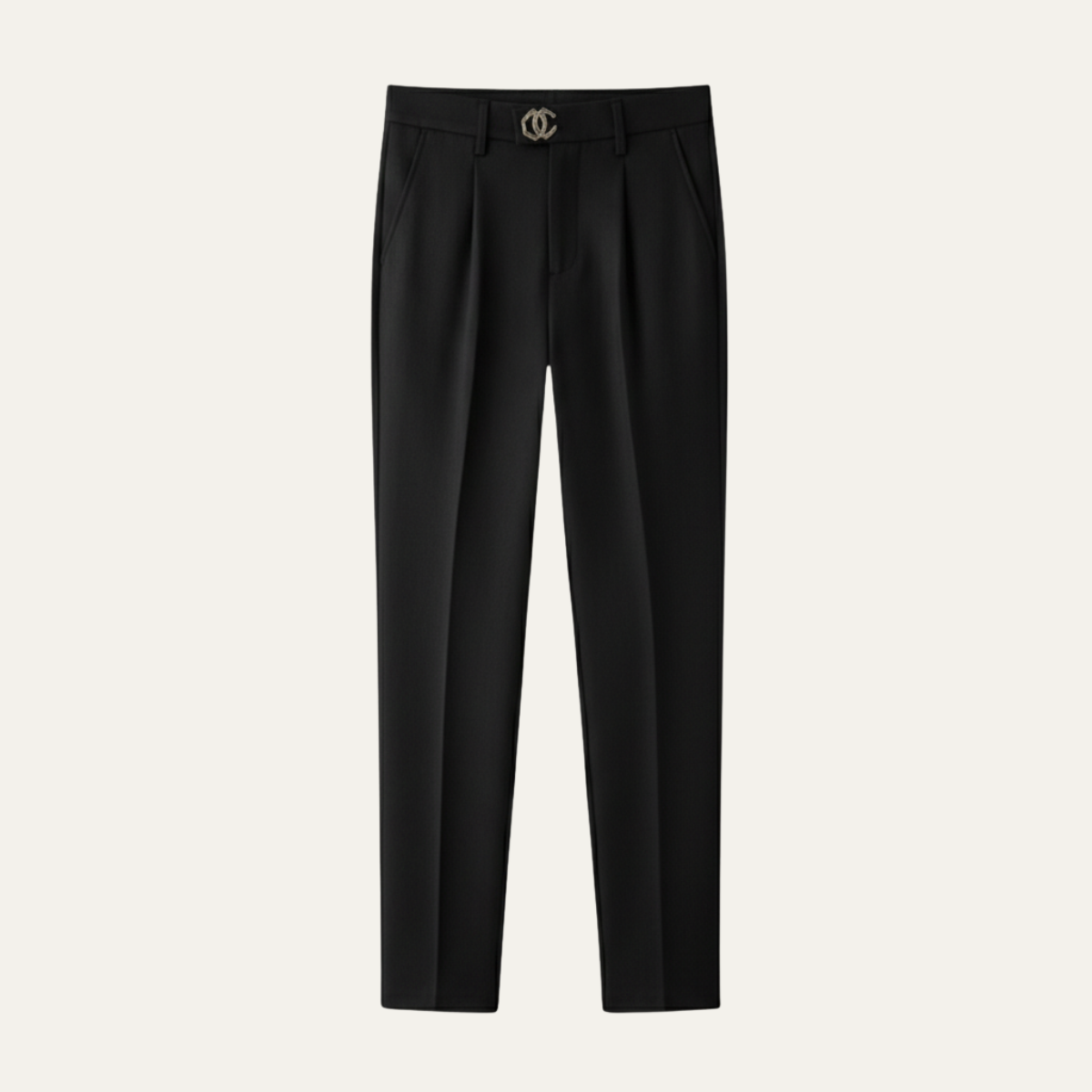 Men's Slim Fit Linen Dress Pants Pleated