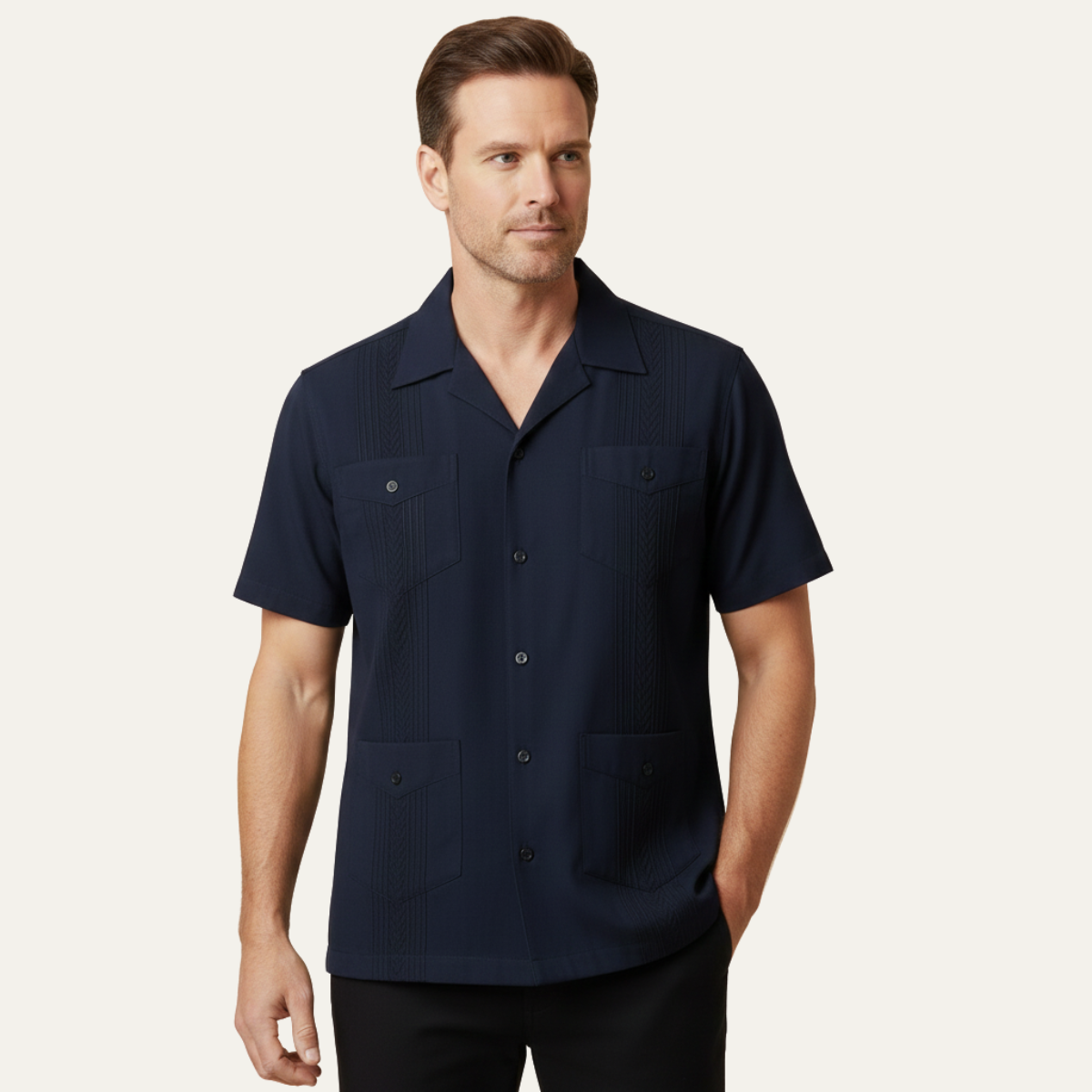 Calderon Men's Linen Cuban Shirt