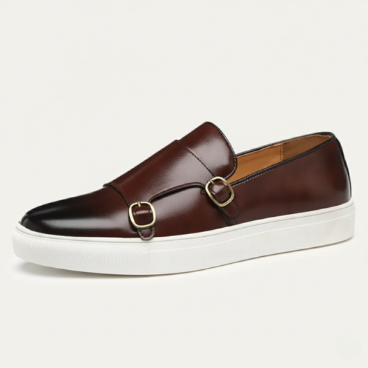 Men's Leather Loafers Modern Black - VibreMode
