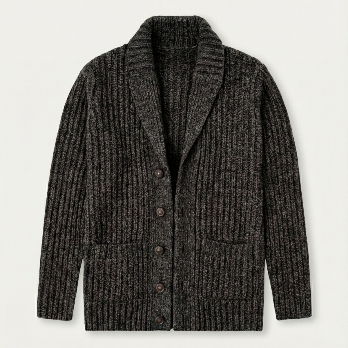 Montpellier Men's Knit Cardigan Shawl Collar Chunky