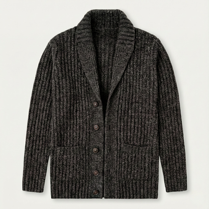 Montpellier Men's Knit Cardigan Shawl Collar Chunky