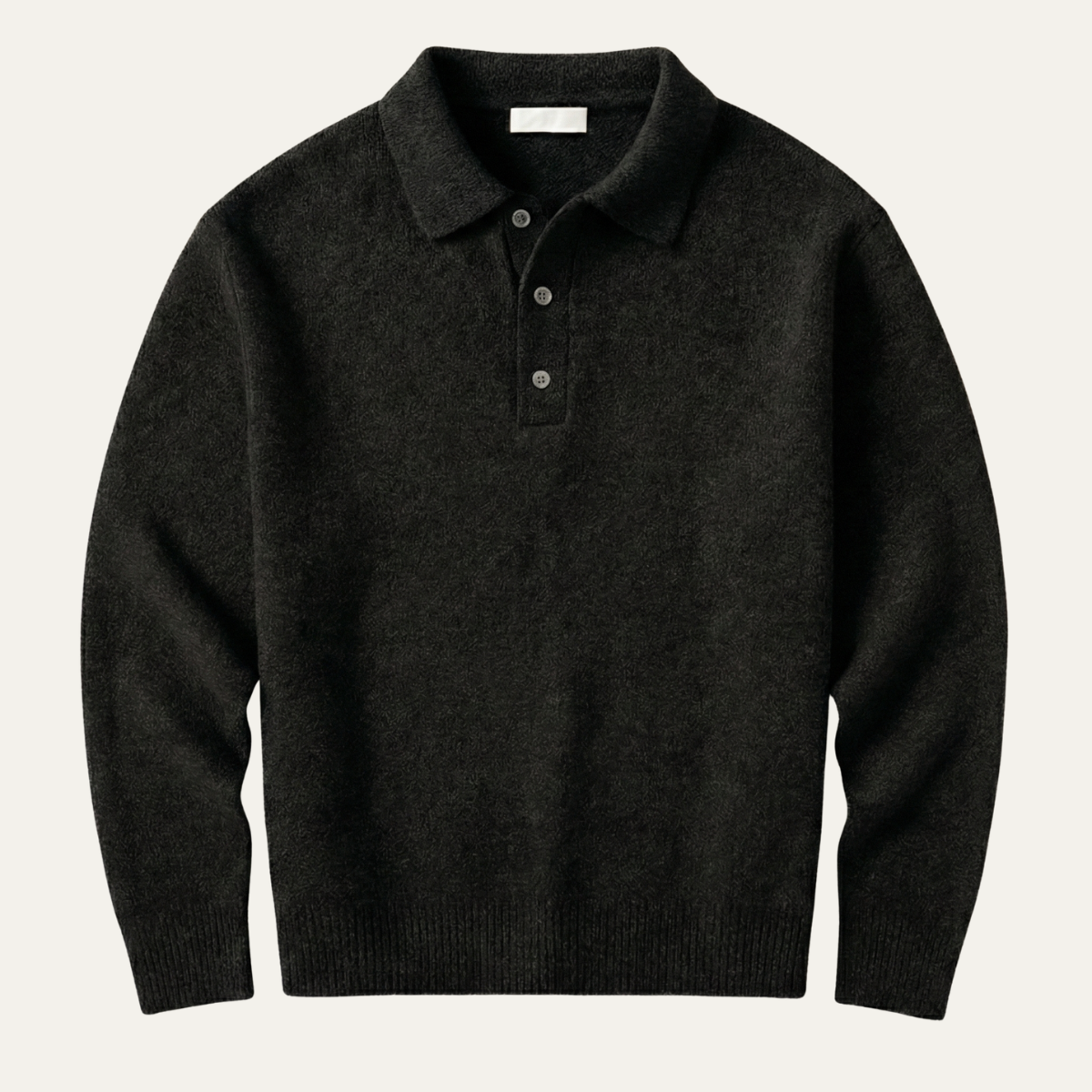 Men's Soft Knit Polo Sweater