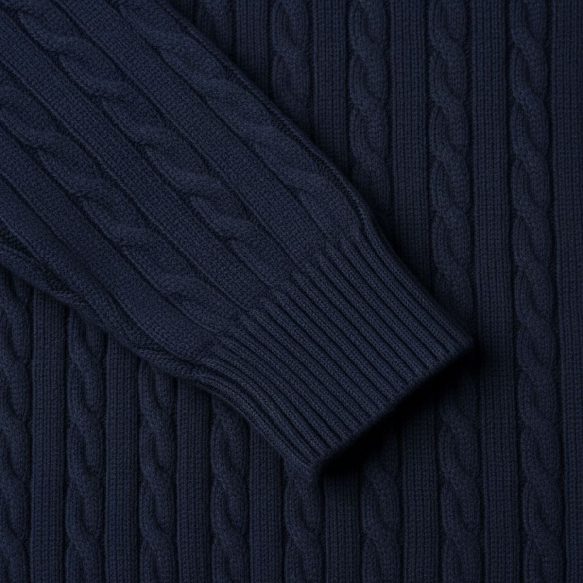 Men's Merino Wool Sweater Navy Blue