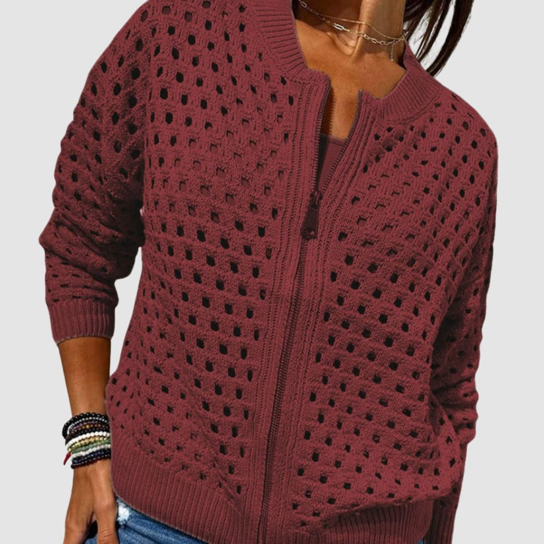 Lightweight Open-Front Sweater Cardigan
