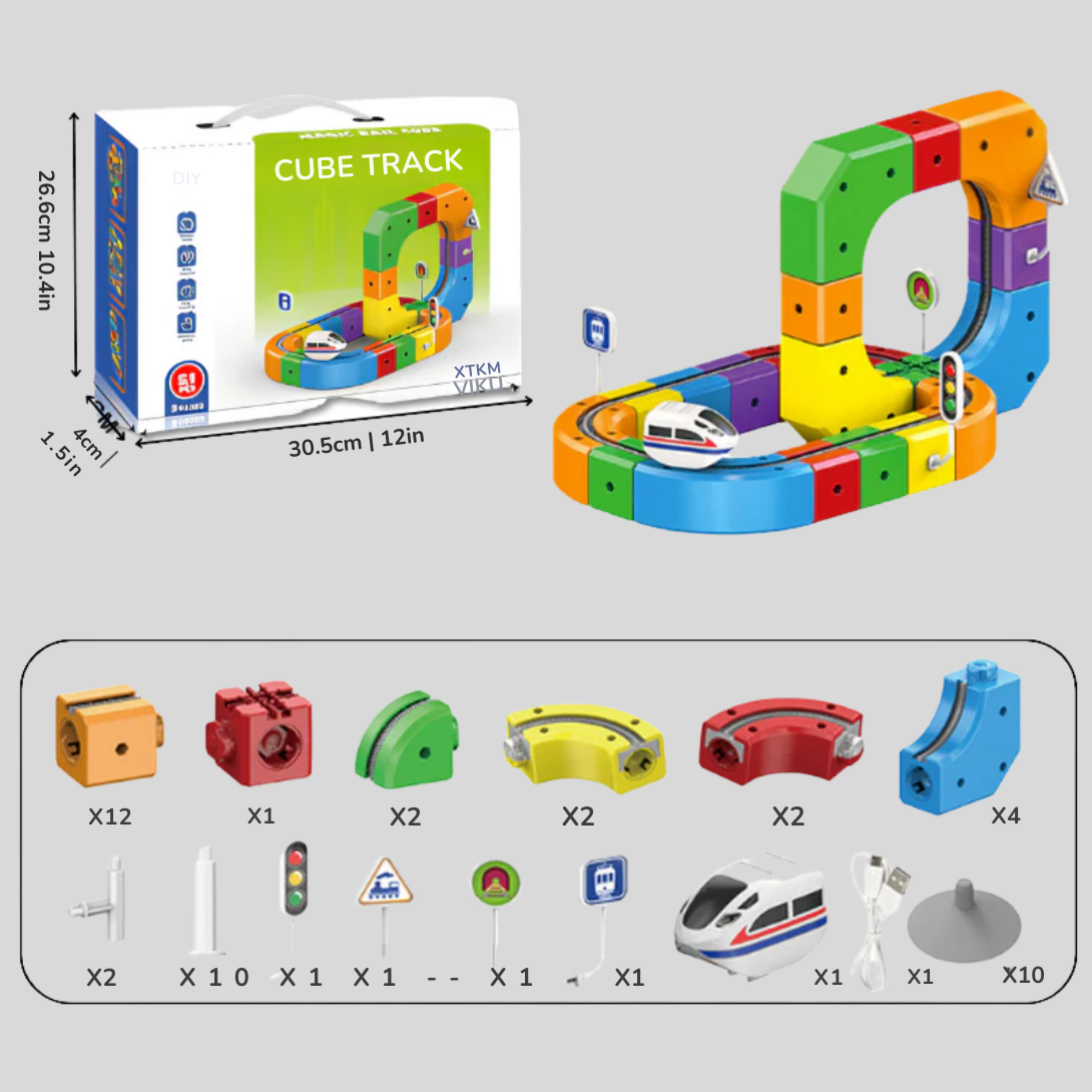 Mechanical 3D Train Building Kit - VibreMode