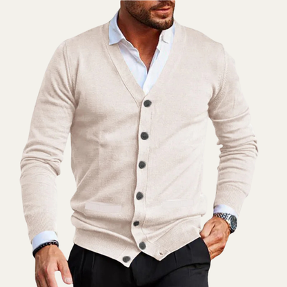 Men's Slim Fit V Neck Knit Cardigan