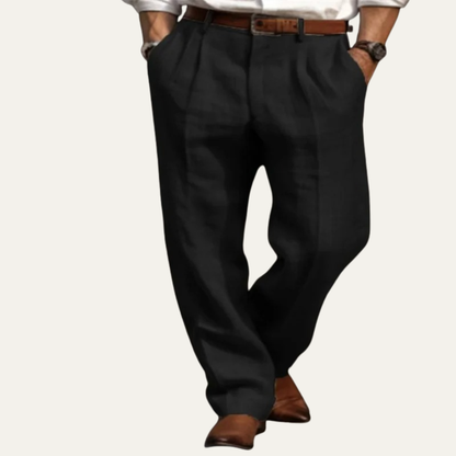 Men's Vintage Pleated Straight Pants