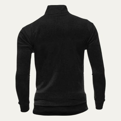 Men's Lightweight Zip Up Jacket Stand Collar Casual