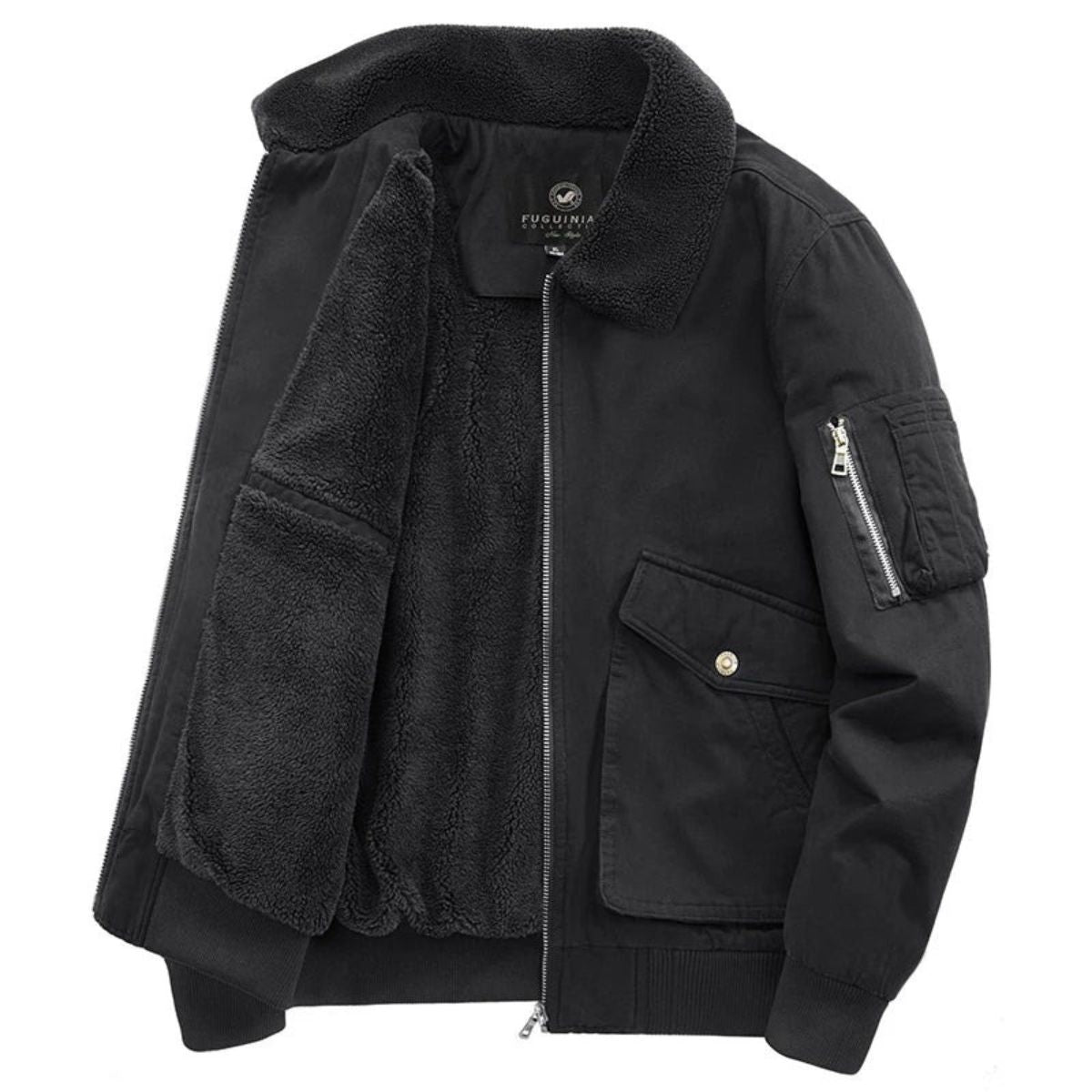 Men's Fleece Lined Bomber Jacket