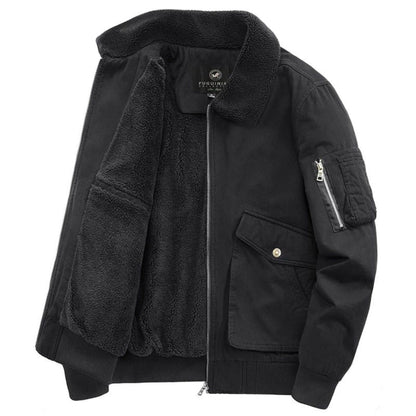 Men's Fleece Lined Bomber Jacket